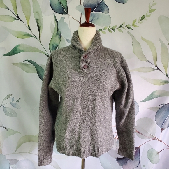 Pronto Uomo Sweaters - PRONTO UOMO | 100% Lambswool Sweater in Gray sz 2XLT